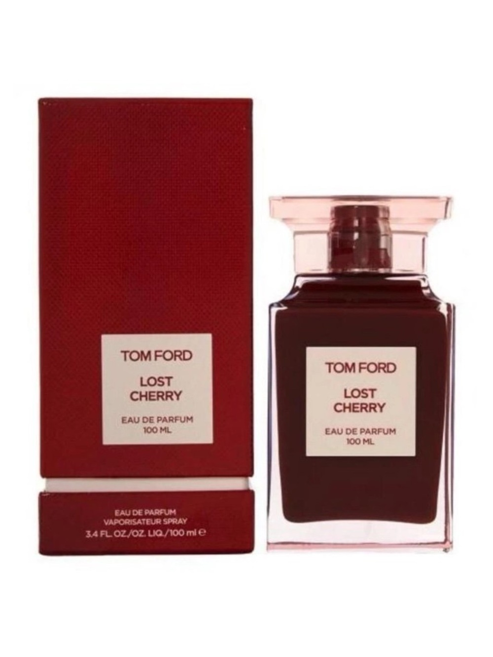 Tom Ford Lost Cherry - Rich Red Glass Bottle with Matching Box